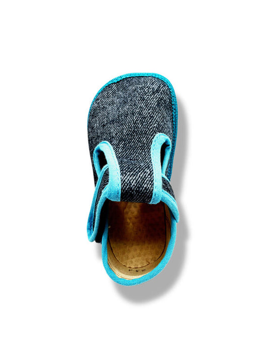 Hausschuhe Beda Denim Türkis