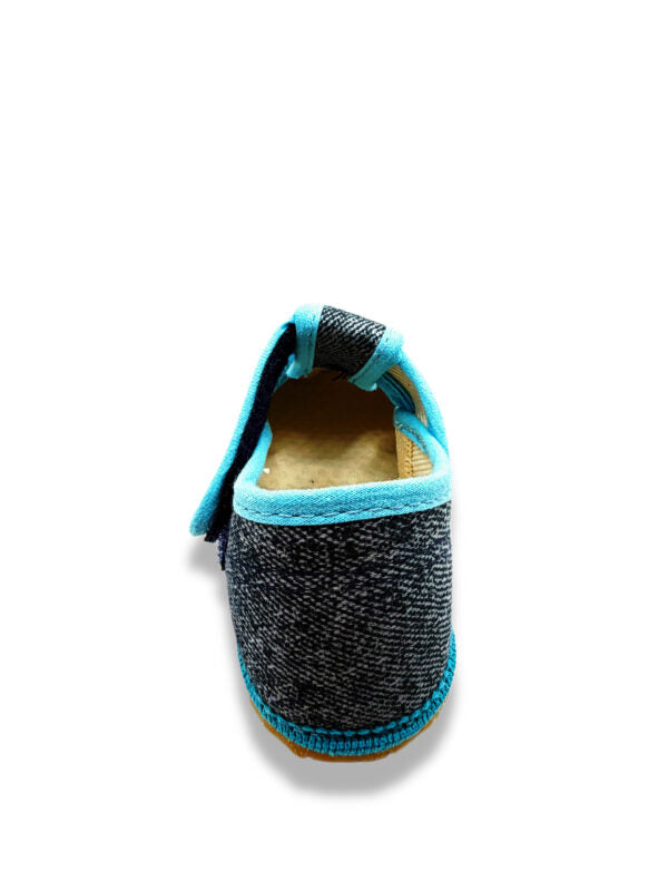 Hausschuhe Beda Denim Türkis