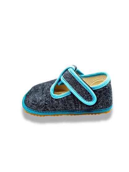 Hausschuhe Beda Denim Türkis